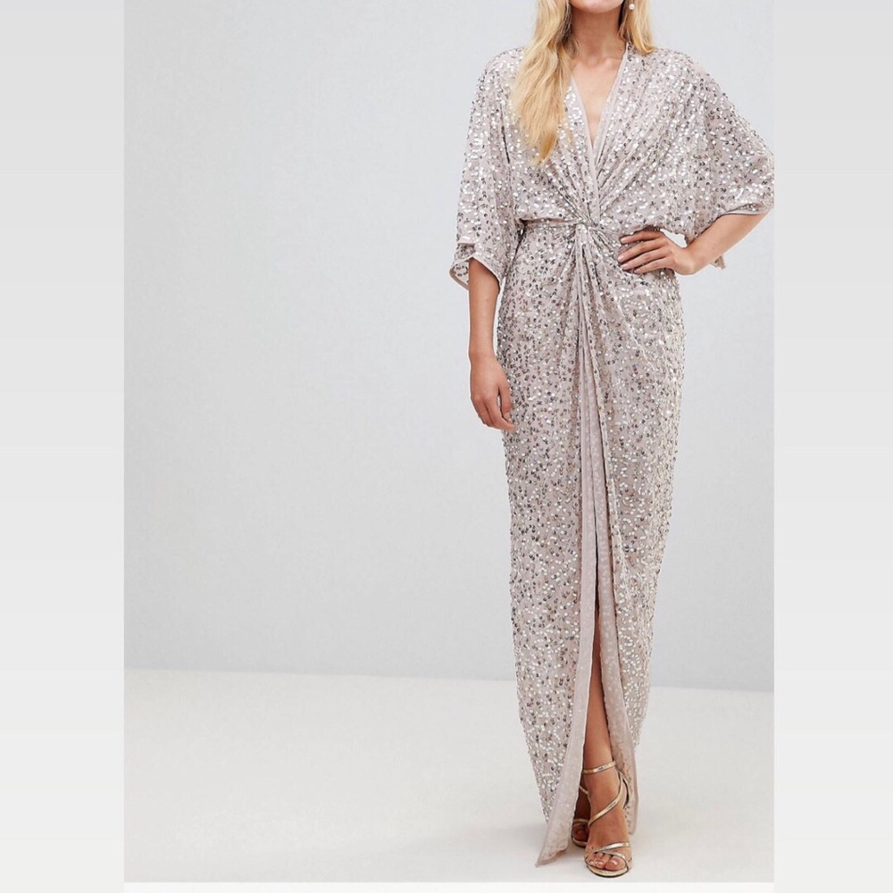 ASOS Sequin Kimono Maxi Dress